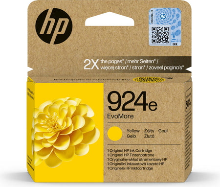 Original HP 4K0U9NE / 924E Tintenpatrone gelb EvoMore, 800 Seiten