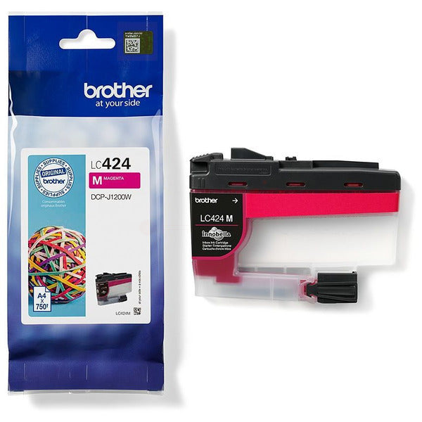Original Brother LC-424M Tintenpatrone magenta, 750 Seiten