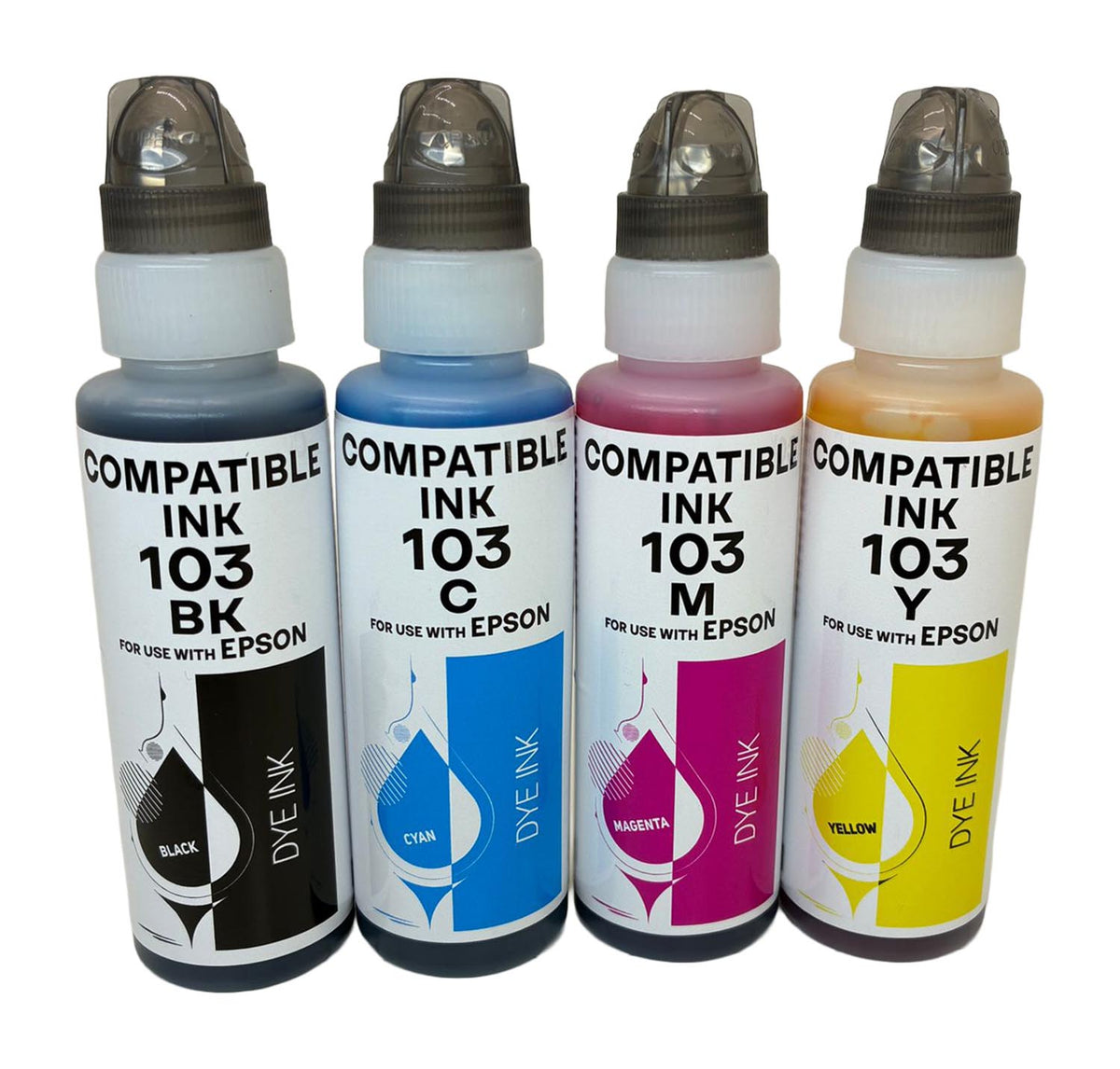 Kompatibel für Epson C13T00S64A / 103 Tintenflasche MultiPack Bk,C,M,Y, Inhalt 280 ml, VE=4