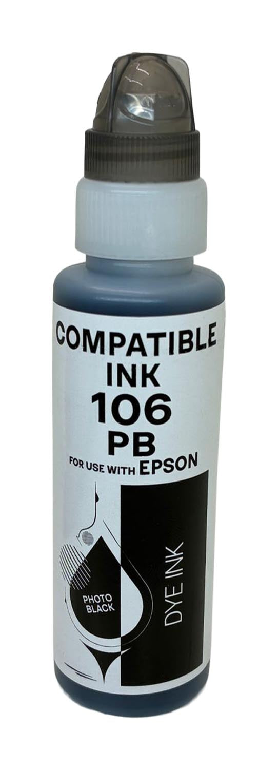 Kompatibel für Epson C13T00R140 / 106 Tintenflasche schwarz foto, Inhalt 70 ml
