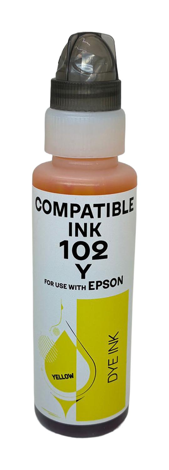 Kompatibel für Epson C13T03R440 / 102 Tintenflasche gelb, Inhalt 70 ml