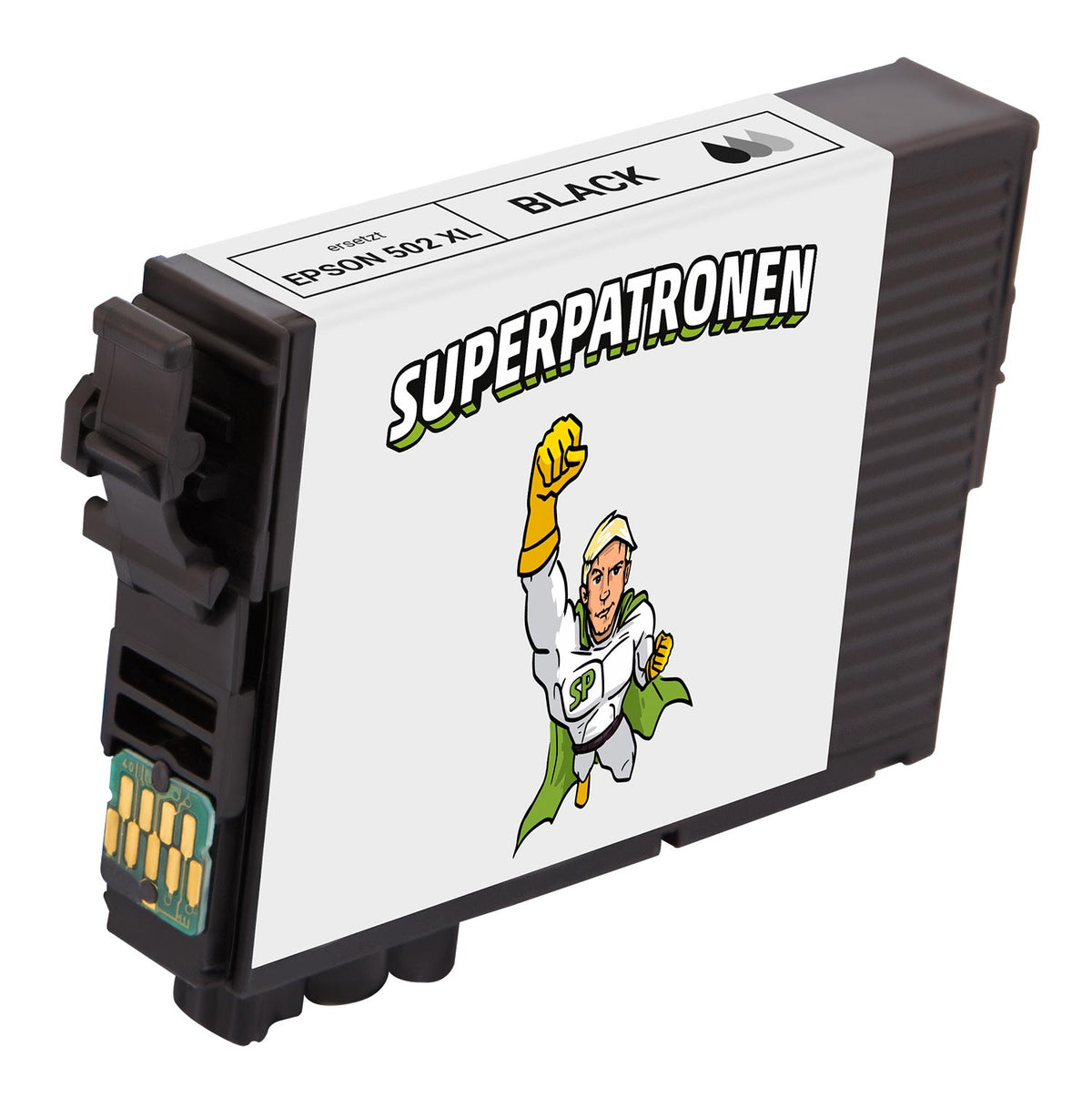 Kompatibel für Epson C13T02W14010 / 502XL Tintenpatrone schwarz, 550 Seiten