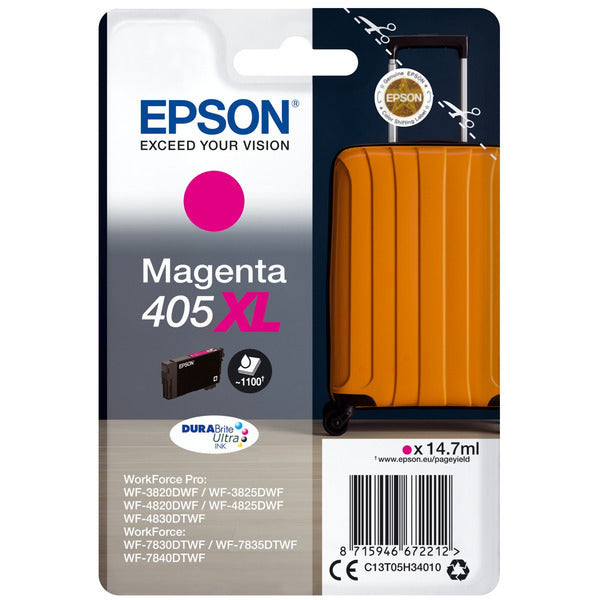 Original Epson C13T05H34010 / 405 XL Tintenpatrone magenta High-Capacity, 1.100 Seiten, Inhalt 14,7 ml