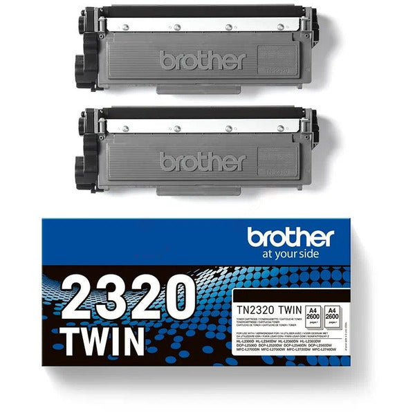 Original Brother TN-2320TWIN Toner-Kit Doppelpack, 5.200 Seiten, Inhalt VE=2