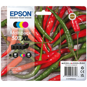 Original Epson 503XL Tintenpatrone 4er-Set Bk,C,M,Y (Peperoni)