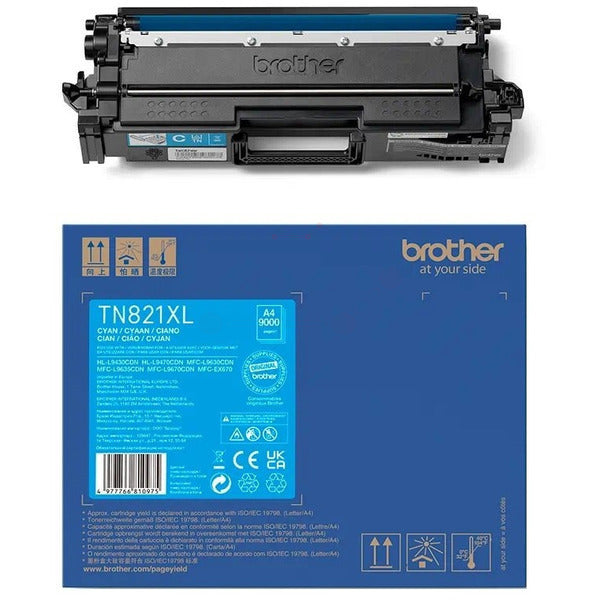 Original Brother TN-821XLC Toner-Kit cyan, 9.000 Seiten