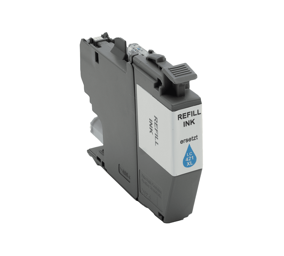 Kompatibel für Brother LC-421XLC Tintenpatrone cyan, 500 Seiten