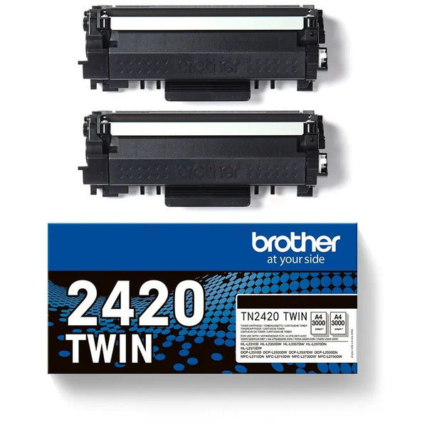 Original Brother TN-2420TWIN Toner-Kit Doppelpack, 3.000 Seiten, Inhalt VE=2