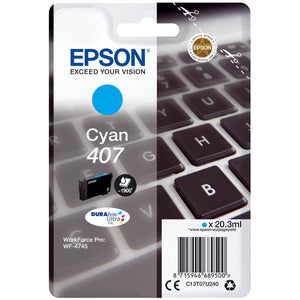 Original Epson 407 Tintenpatrone cyan