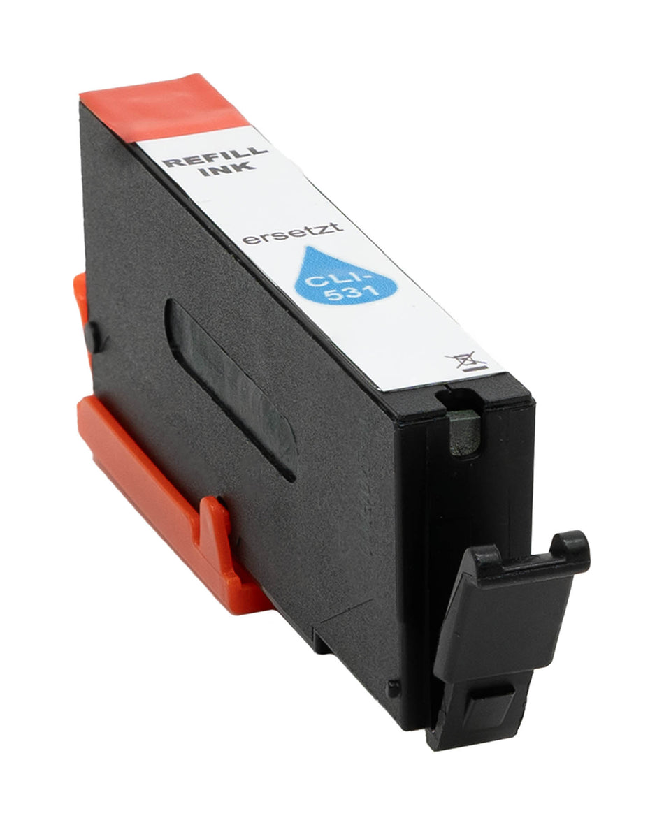 Kompatibel für Canon 6119C001 / CLI-531 C Tintenpatrone cyan, 515 Seiten