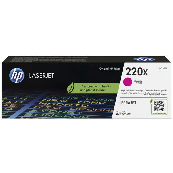Original HP W2203X / 220X Tonerkartusche magenta High-Capacity, 5.500 Seiten