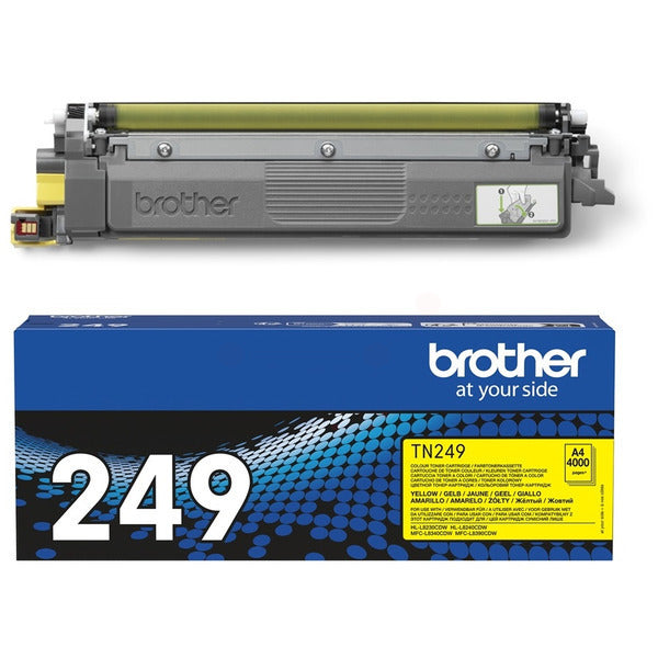 Original Brother TN-249Y Toner-Kit gelb extra High-Capacity, 4.000 Seiten