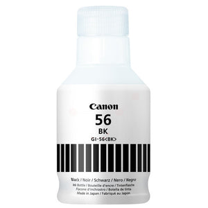 Original Canon GI-56 BK / 4412C001 Tintenflasche schwarz · 6.000 Seiten · Inhalt 170 ml