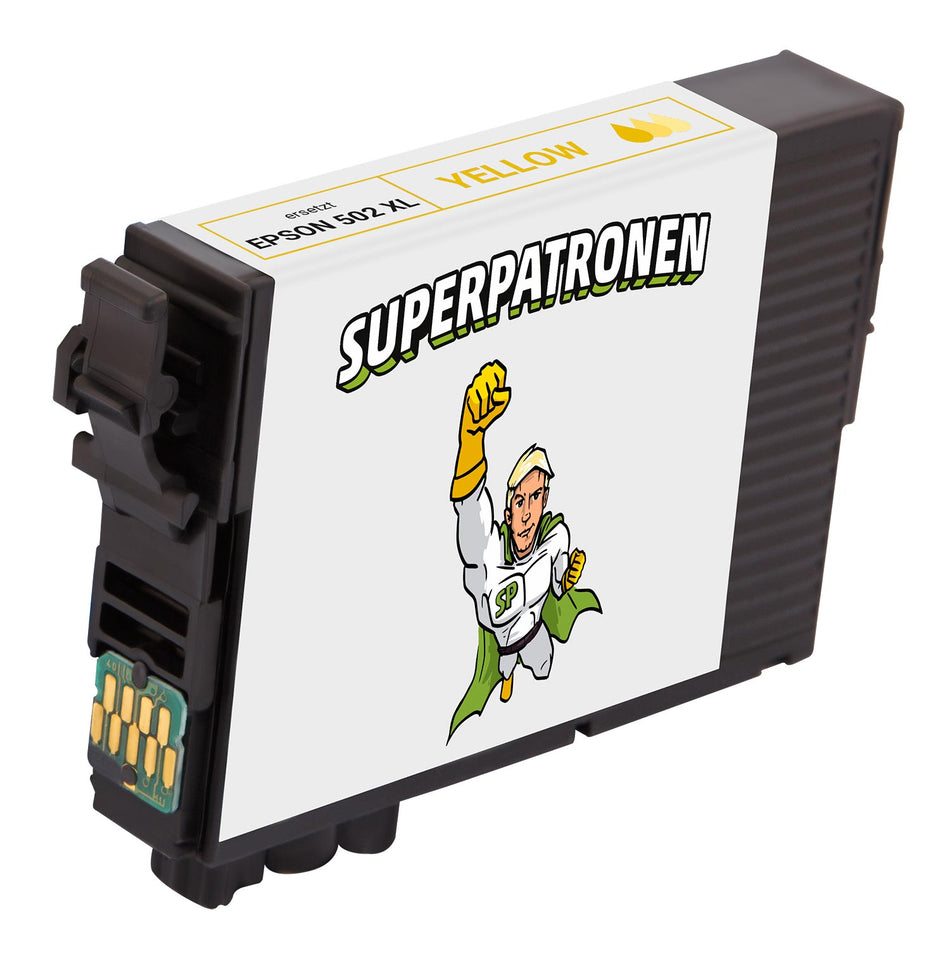 Kompatibel für Epson C13T02W44010 / 502XL Tintenpatrone gelb, 470 Seiten