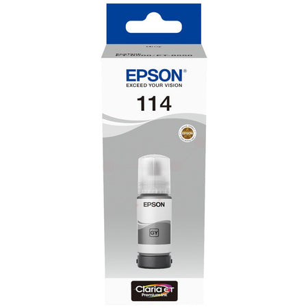 Original Epson C13T07B540 / 114 Tintenflasche grau, 6.700 Seiten, Inhalt 70 ml