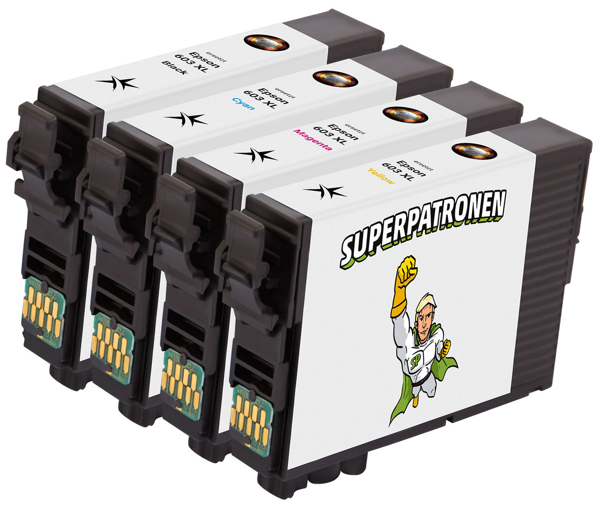 Kompatibel für Epson C13T03A64010 / 603XL Tintenpatrone MultiPack Bk,C,M,Y, Inhalt 500pg + 3x350pg