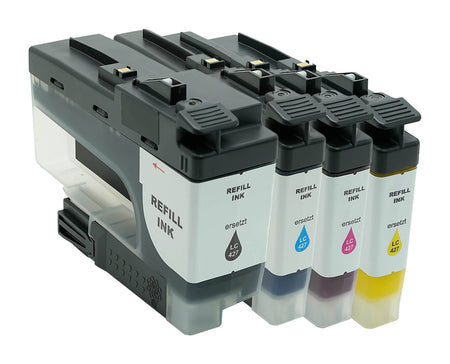 Kompatibel für Brother LC-427BK,LC-427C,LC-427M,LC-427Y Tintenpatrone MultiPack Bk,C,M,Y, Inhalt 1x3000pg +  3x1500pg
