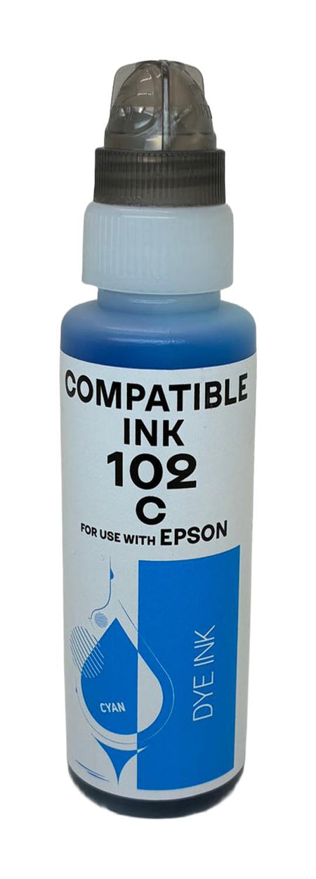 Kompatibel für Epson C13T03R240 / 102 Tintenflasche cyan, Inhalt 70 ml