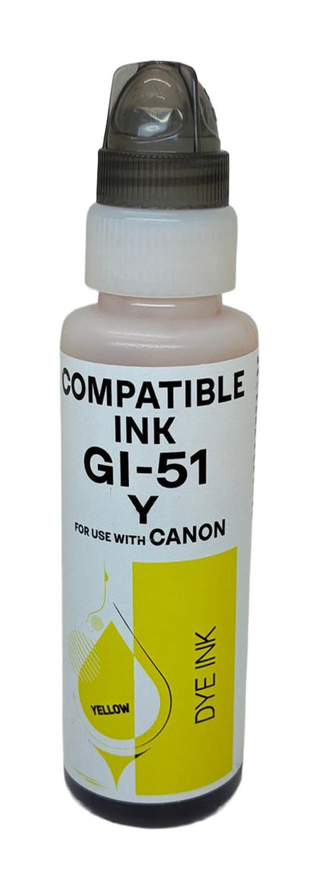 Kompatibel für Canon 4548C001 / GI-51 Y Tintenflasche gelb, Inhalt 70 ml
