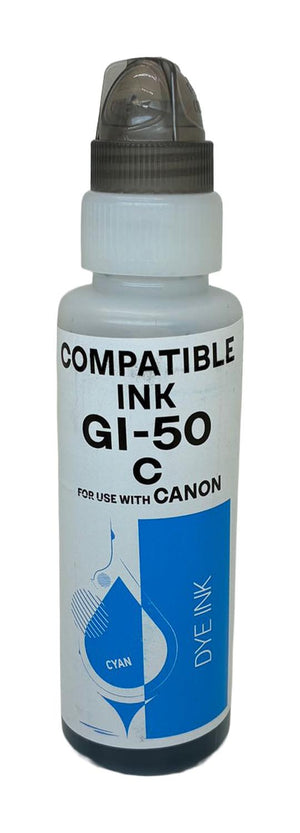 Refill Canon GI-50 C 3403C001 Tintenflasche cyan · Inhalt 70 ml