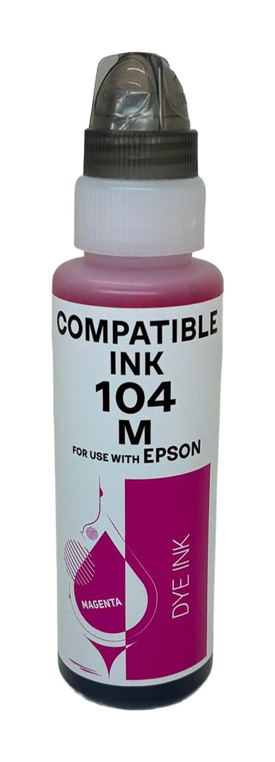 Kompatibel für Epson C13T00P340 / 104 Tintenflasche magenta, Inhalt 65 ml