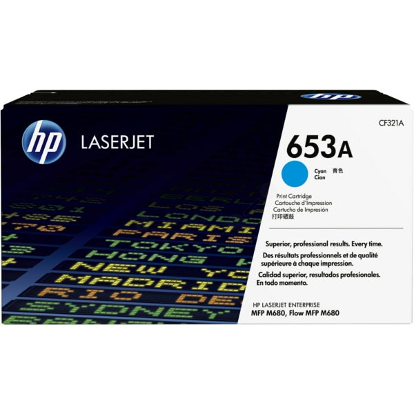 Original HP CF321A / 653A Tonerkartusche cyan, 16.500 Seiten