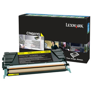 Original Lexmark C746A1YG Toner gelb return program · 7.000 Seiten