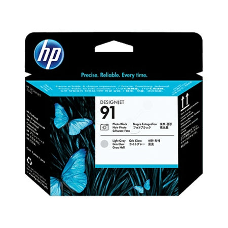 Original HP C9463A / 91 Druckkopf schwarz foto + grau hell, Inhalt 775 ml