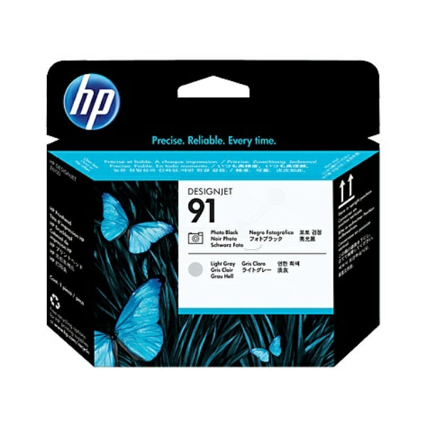 Original HP C9463A / 91 Druckkopf schwarz foto + grau hell, Inhalt 775 ml