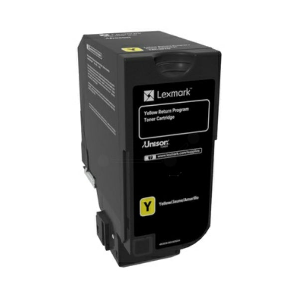 Original Lexmark 74C2HYE Toner-Kit gelb return program corporate, 12.000 Seiten