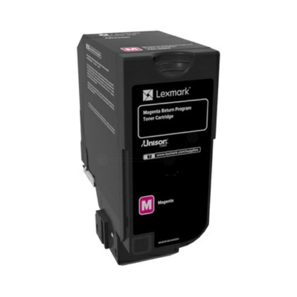 Original Lexmark 74C2HME Toner-Kit magenta return program corporate, 12.000 Seiten