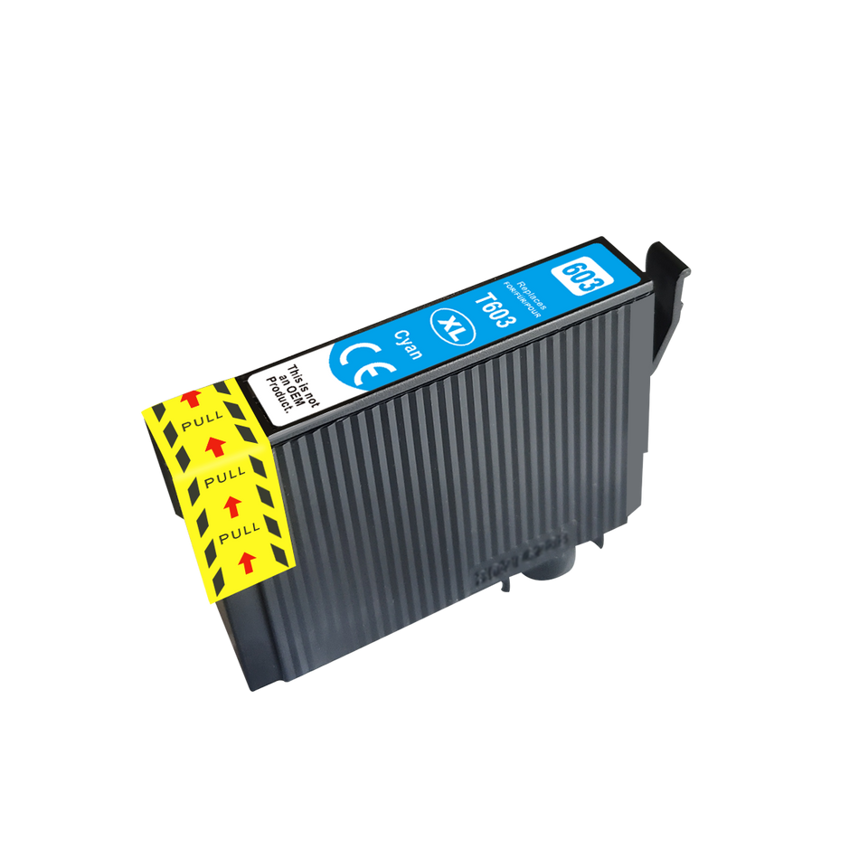 Kompatibel für Epson C13T03A24010 / 603XL Tintenpatrone cyan, Inhalt 12 ml