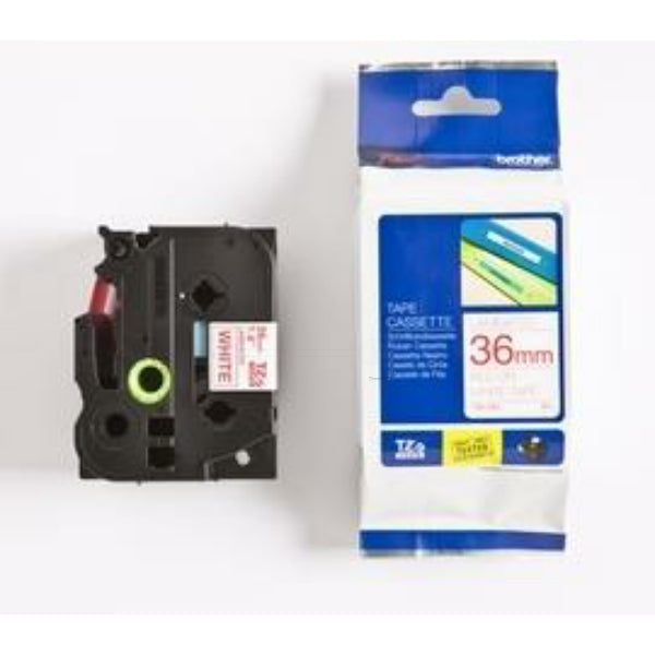 Original Brother TZE-262 DirectLabel rot auf weiss Laminat 36mm x 8m