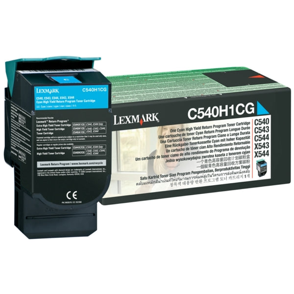 Original Lexmark C540H1CG Toner cyan return program, 2.000 Seiten