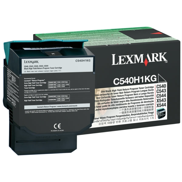 Original Lexmark C540H1KG Toner schwarz return program, 2.500 Seiten