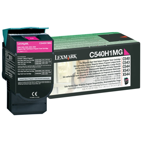 Original Lexmark C540H1MG Toner magenta return program, 2.000 Seiten