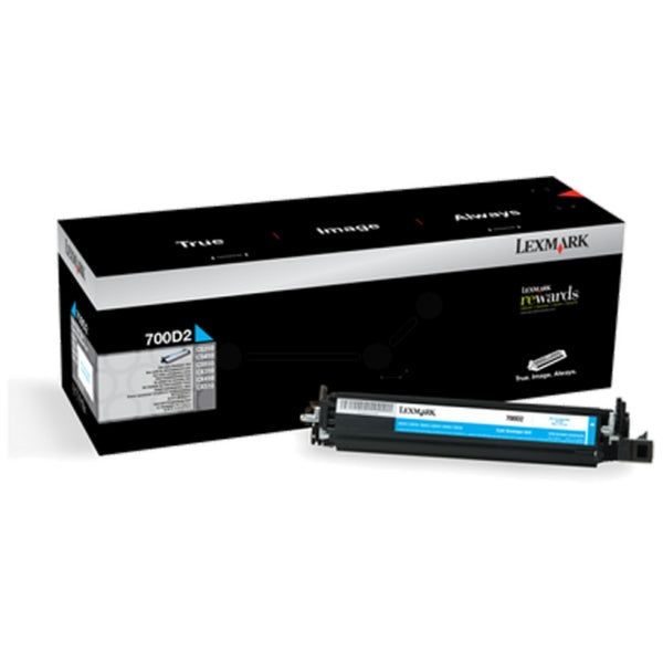Original Lexmark 70C0D20 / 700D2 Entwicklereinheit cyan, 40.000 Seiten