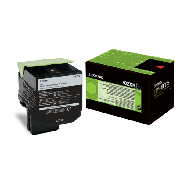 Original Lexmark 70C2XK0 / 702XK Toner-Kit schwarz extra High-Capacity return program, 8.000 Seiten