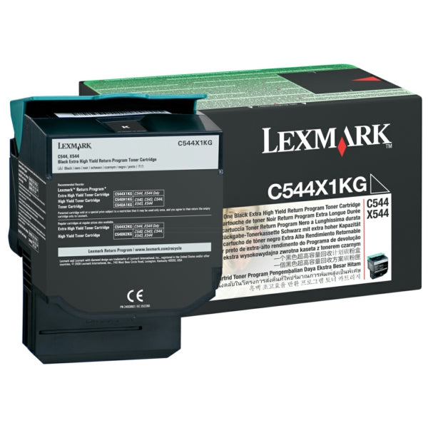 Original Lexmark C544X1KG Toner schwarz extra High-Capacity return program, 6.000 Seiten