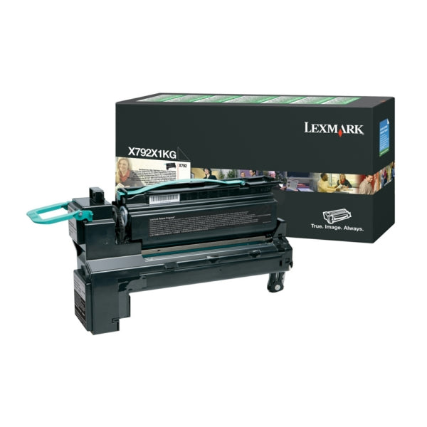 Original Lexmark X792X1KG Tonerkartusche schwarz return program, 20.000 Seiten