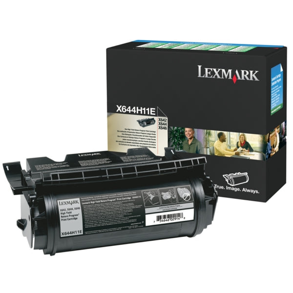 Original Lexmark X644H11E Tonerkartusche schwarz return program, 21.000 Seiten