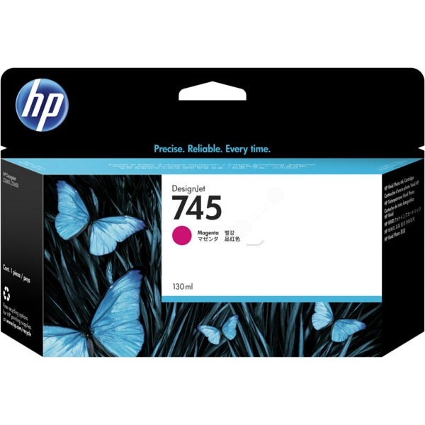 Original HP F9J95A / 745 Tintenpatrone magenta, Inhalt 130 ml
