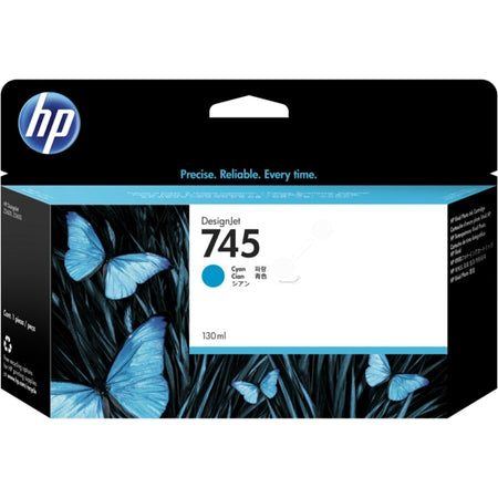Original HP F9J97A / 745 Tintenpatrone cyan, Inhalt 130 ml