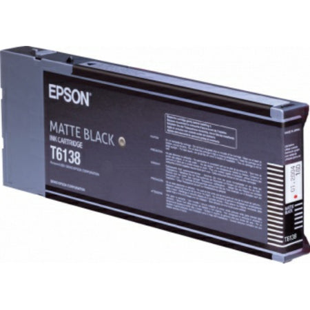 Original Epson C13T613800 / T6138 Tintenpatrone schwarz matt, Inhalt 110 ml