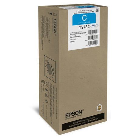 Original Epson C13T97320N / T9732 Tintenpatrone cyan, 22.000 Seiten, Inhalt 192,4 ml