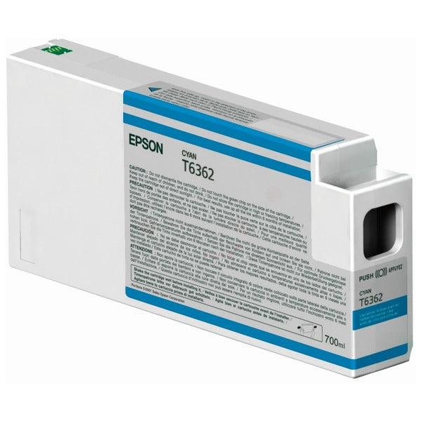 Original Epson C13T636200 / T6362 Tintenpatrone cyan, Inhalt 700 ml
