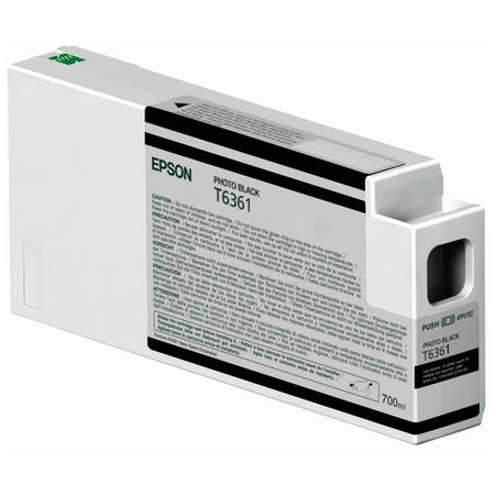 Original Epson C13T636100 / T6361 Tintenpatrone schwarz foto, Inhalt 700 ml
