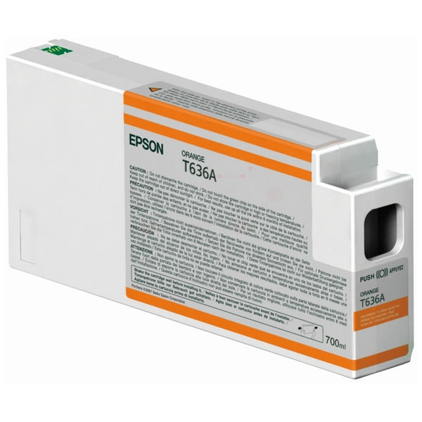 Original Epson C13T636A00 / T636A Tintenpatrone orange, Inhalt 700 ml