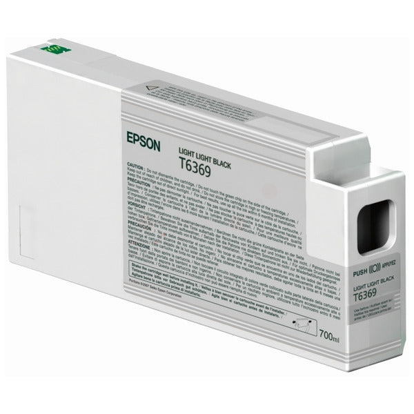 Original Epson C13T636900 / T6369 Tintenpatrone schwarz hell, Inhalt 700 ml