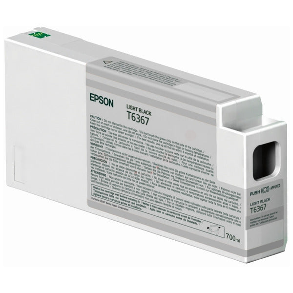 Original Epson C13T636700 / T6367 Tintenpatrone schwarz hell, Inhalt 700 ml